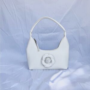 Elegant White Floral Women's Bag